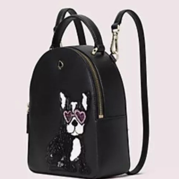 Kate Spade French Bulldog Small Backpack NEW NWT main image 4